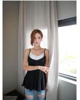 WT7057 Fashion Two Pieces Top Black