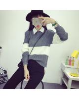 WT3718 Fashion Knit Top Grey