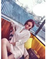 WT7096 Korea Stylish Top White