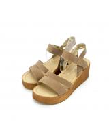 HA006 Ankle Strap Sandals Brown