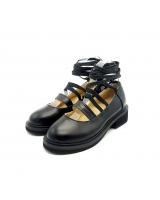 HA007 Tie Up Sandals Black