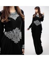 JW5003 Quality Jubah Dress Black