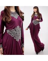 JW5003 Quality Jubah Dress Purple