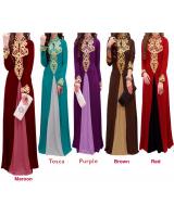 JW5004 Quality Jubah Dress Purple