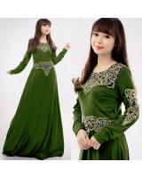 JW5005 Quality Jubah Dress Green