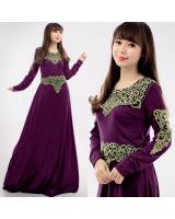 JW5005 Quality Jubah Dress Purple