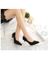 HA037 Pointed High Heels Black