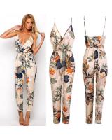 JW5011 Floral Jumpsuit As Pic