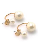 RD90023 Women Elegant Pearl Earring White 