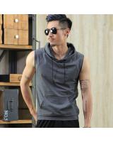 QA-286 Fashion Men Hoodie Dark Grey