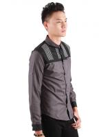 QA-310 Men Trendy Fashion Shirt Grey