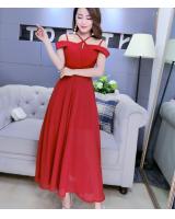 GW2212 Stylish Maxi Dress Red