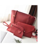 KW80219 Women 4 In 1 Handbag Red