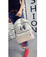 KW80259 Cute Cat Backpack Light Grey