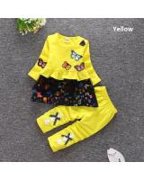 SWK91018 Pretty Top and Pant Set Yellow