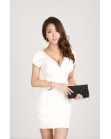 SWK91026 Korea Fashion Dress White