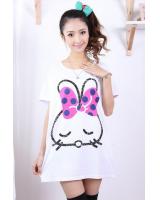 SWK91031 Cute Bunny Dress White