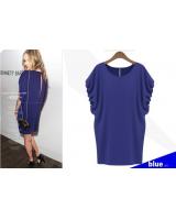 WD21360 Europe Fashion Dress Blue