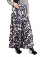 QA-388 Casual Printed Palazzo White Floral