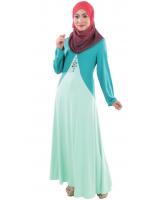 MH014 Trendy Jubah Turquoise