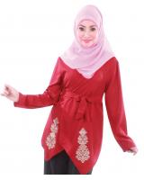 MH023 Trendy Blouse Maroon