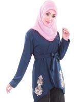 MH023 Trendy Blouse Navy Blue