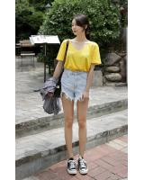 KB10056 Casual Top Yellow