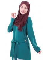 MH042 Pretty Blouse Navy Green