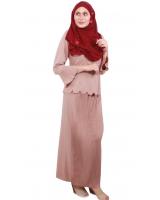 MH048 Trendy Baju Kurung Brown