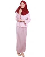 MH048 Trendy Baju Kurung Soft Pink