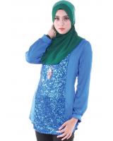 MH068 Fashion Blouse Blue