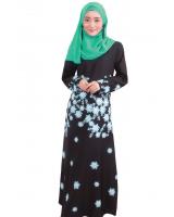 MH069 Trendy Jubah Black