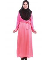 MH071 Stylish Jubah Navy Pink