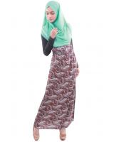 MH085 Trendy Jubah Maroon