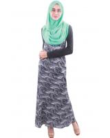 MH085 Trendy Jubah Navy Blue