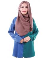 MH109 Fashion Blouse Navy Green