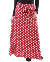 MH110 Polka Dot Skirt Maroon