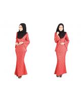 QA-404 Women Baju Kurung Red