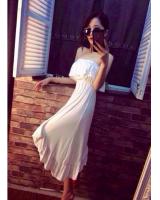 WD21476 Fashion Tube Dress White