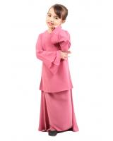 QA-427 Kids Lovely Baju Kurung Pink