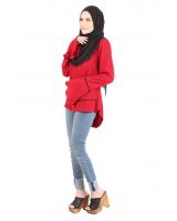 QA-432 Women Muslimah Blouse Red