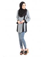 QA-433 Stylish Women Top Grey