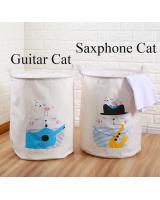 BL5011 Fashion Laundry Basket Saxphone Cat