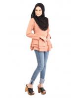 QA-445 Layered Blouse Collection Beige