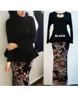 ND0004 Stylish Baju Kurung Black