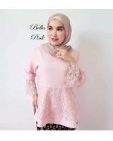 ND0005 Charming Peplum Top Pink