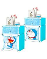 BL5023 Cute Doraemon DIY Cabinet Blue