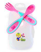 BP-410 PORORO CUTLERY SET PINK