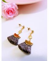 KR-051 Trendy Earring Brown