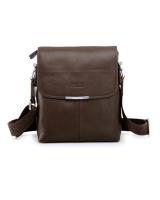 MK049 Men's Shoulder Bag Dark Brown